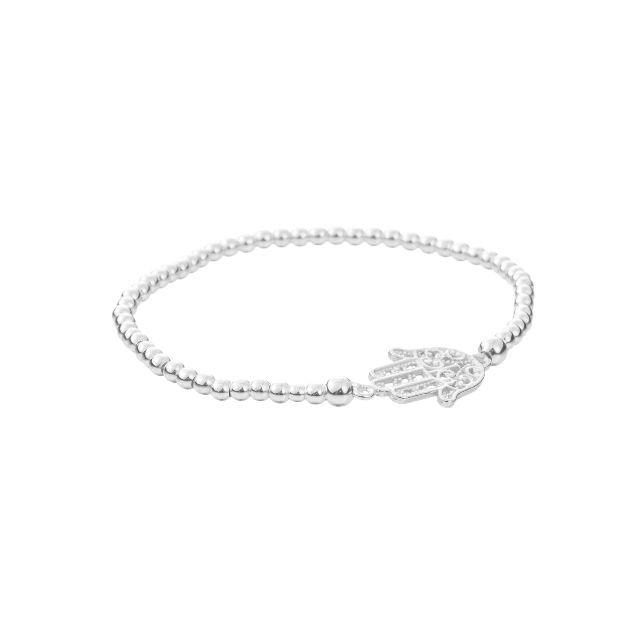 Pulsera de plata mano de fátima de plata mexicana