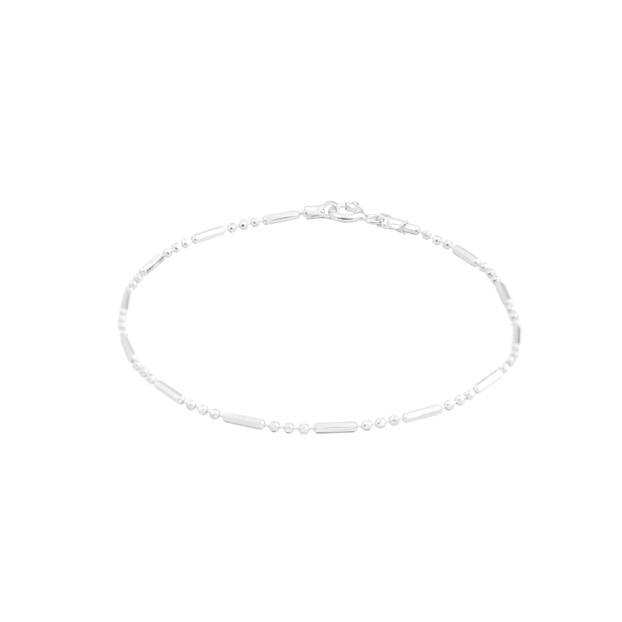 Bracelet silver dotted line